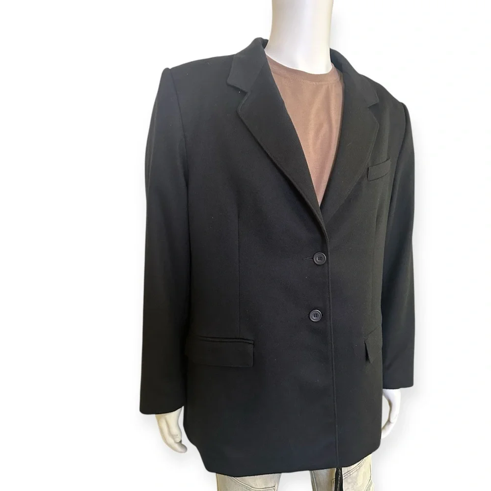 Classic Black Cashmere Blazer